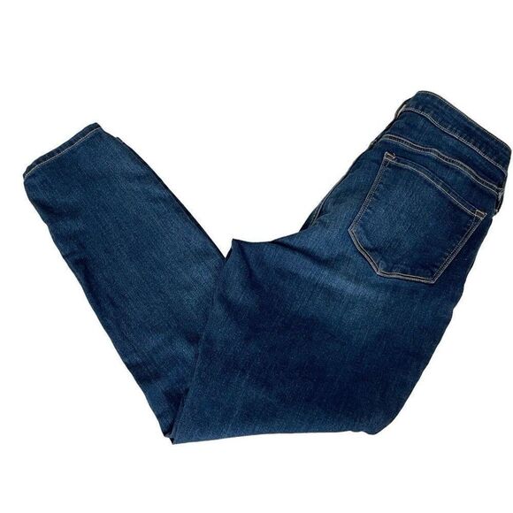 Womens Old Navy Rockstar Jeans Super Skinny High Rise Sz 14 Dark Wash Slim Pocke - Picture 7 of 9